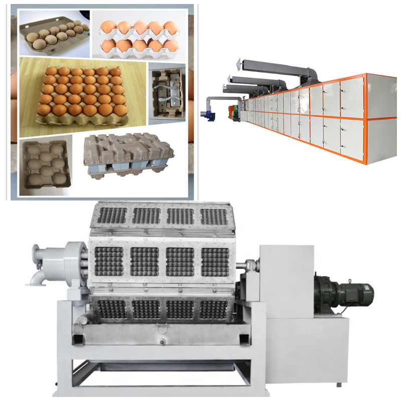 Thiết kế tùy chỉnh Máy khay trứng quay để đúc bột giấy thải 150-450kg / h