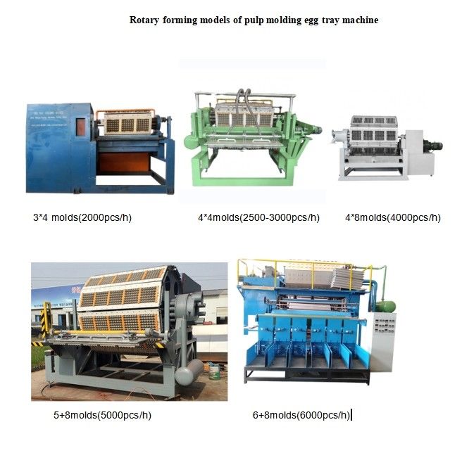 Đường dây sản xuất khay trứng hoàn toàn tự động với bảng điều khiển thông minh và hệ thống sấy để tăng năng suất Máy chế tạo khay trứng 700-6000pcs / giờ Capacity