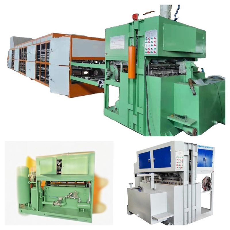 Máy đúc bột giấy thải Thẻ làm trứng / Thẻ táo / Thẻ làm hộp trứng Máy làm tiếng ồn thấp với bảo hành 1 năm