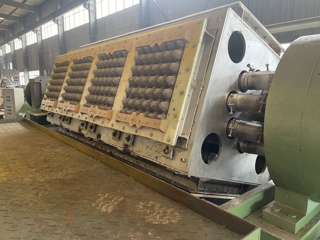 Máy làm thùng trứng giấy màu xanh lá cây với mức tiêu thụ năng lượng thấp Dây chuyền sản xuất khay trứng Máy làm khay trứng