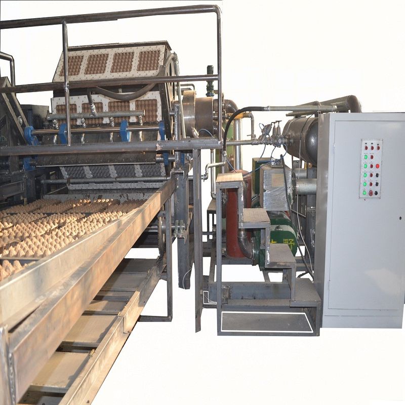 3000 chiếc / h Máy làm hộp trứng giấy tái chế Loại quay tốc độ cao