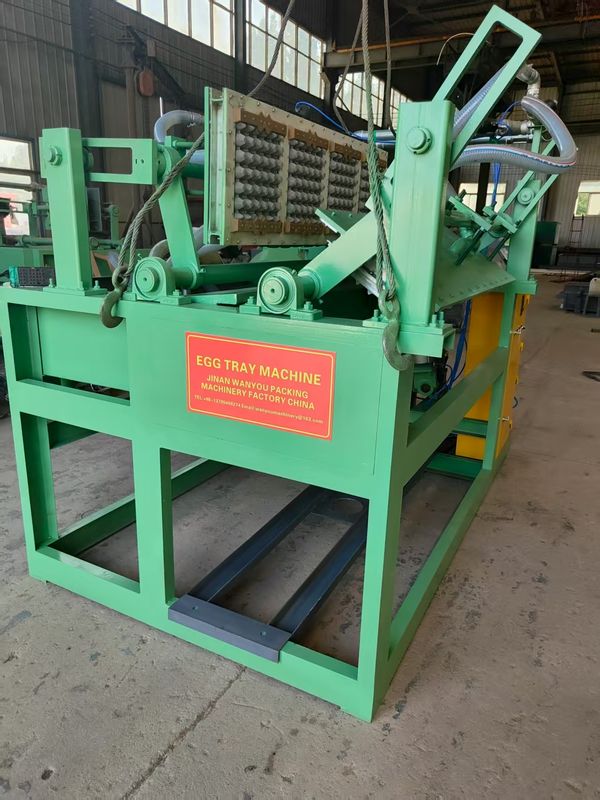 Tiêu thụ năng lượng thấp Máy đóng gói đĩa trứng giấy tự động và Máy đúc bột với máy sấy Khô kim loại Thiết kế đơn giản
