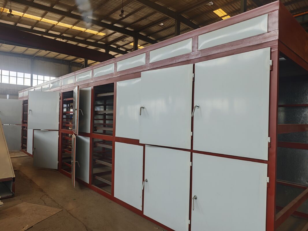 Máy sản xuất khay trứng hoàn toàn tự động Với máy sấy kim loại 6 lớp 5000-6000pcs mỗi giờ Máy đúc bột được điều khiển bởi PLC
