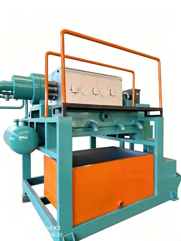 Máy chế tạo khay trứng giấy xoay 3 x 4 dây chuyền sản xuất khuôn nhỏ gọn và dễ vận hành sản xuất 2000 khay trứng mỗi giờ