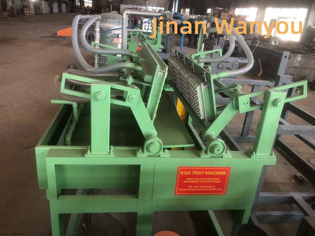 Máy chế tạo khay trứng giấy bán tự động với cấu trúc đơn giản và 1 theo 4 khuôn để sản xuất 1500 miếng mỗi giờ