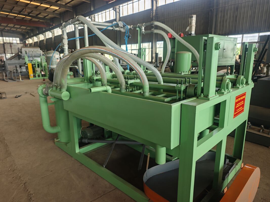 Máy nạp trứng giấy bán tự động 700pcs/h-1500pcs/h Lưới sản xuất hộp trứng tự động tái chế