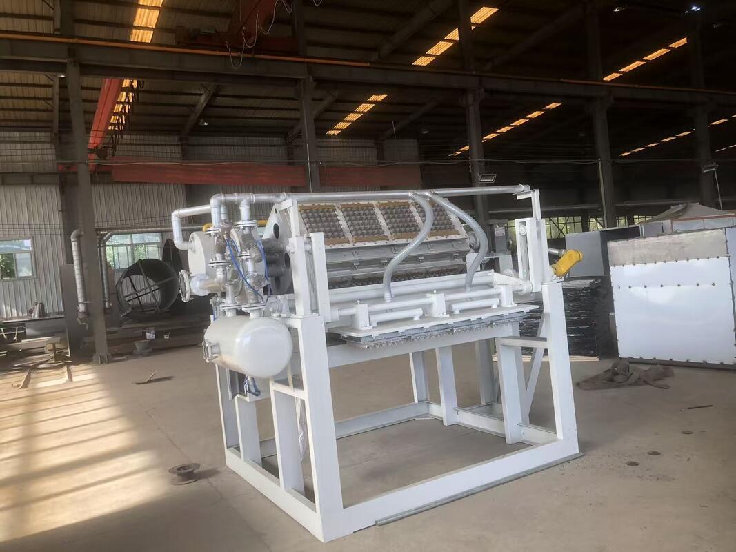 Máy làm khay trứng giấy xoay 2500-3000 chiếc/giờ Máy tạo hình bột giấy tái chế điều khiển PLC 80/120KW