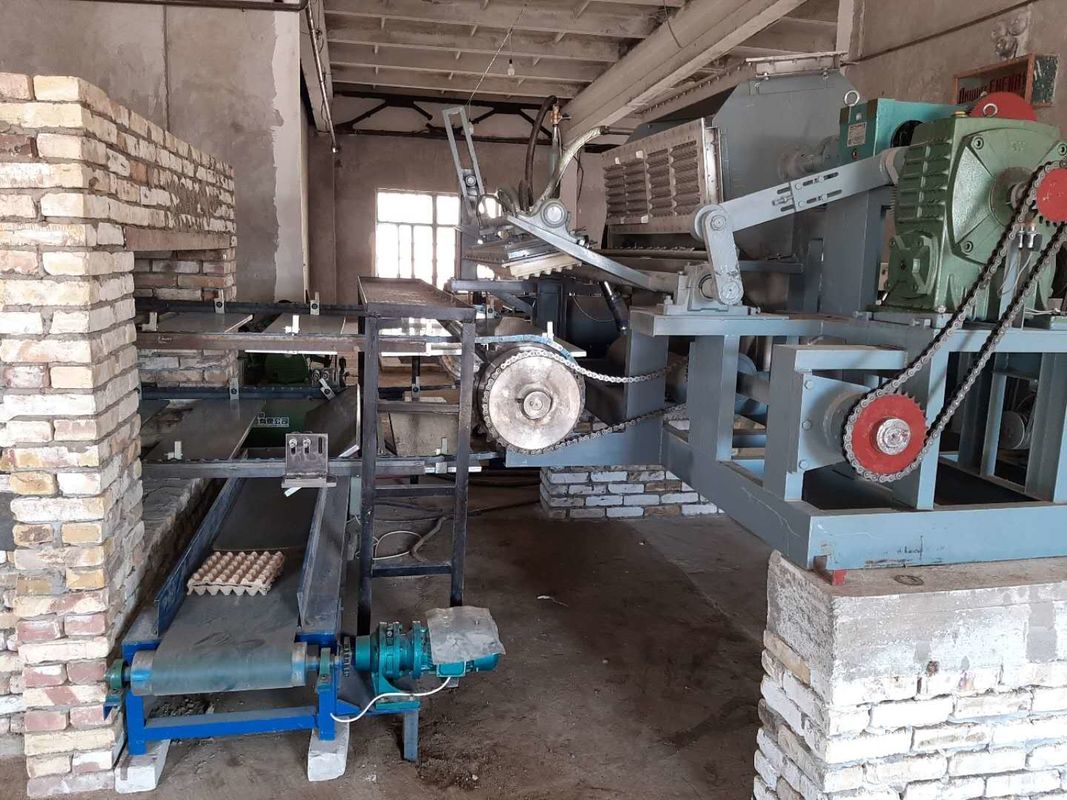 Máy làm khay đựng trứng tự động được điều khiển bằng PLC 5000-6000 chiếc / giờ Dây chuyền sản xuất khuôn bột giấy tái chế