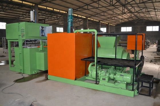 giấy thải tái chế sử dụng để làm cho máy đĩa trứng hộp với 2 khuôn nhôm